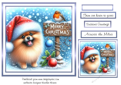 christmas pomeranian