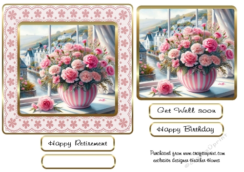 flowers on pink lace