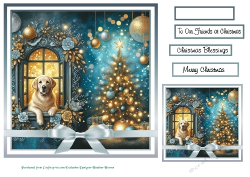 christmas golden labrador