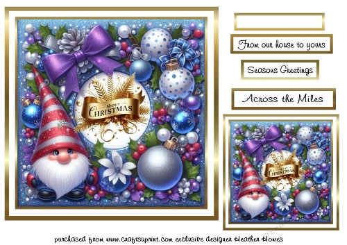 gold purple gnomes
