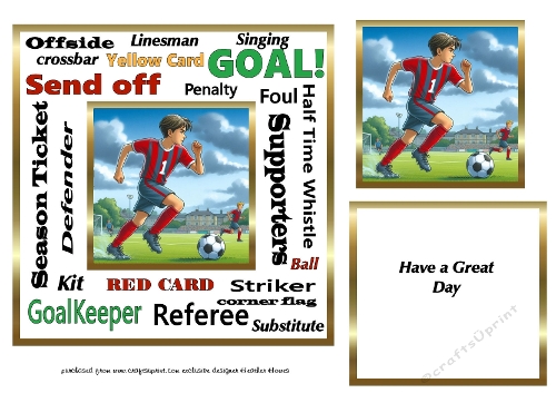 New urban art football boy
