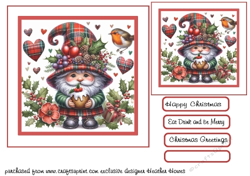 gnome scottish christmas