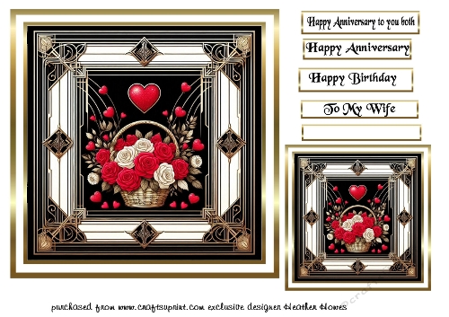 art deco anniversary /birthday 2