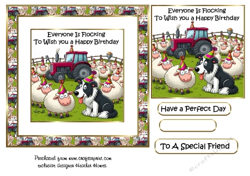 flocking to wish you happy birthday