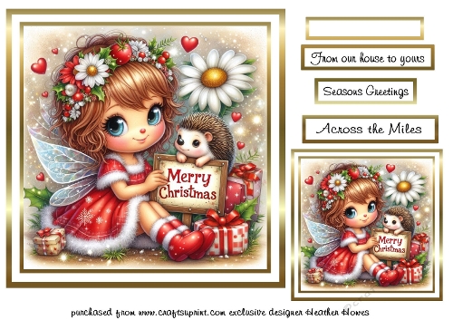 christmas fairy and hedgehog 5