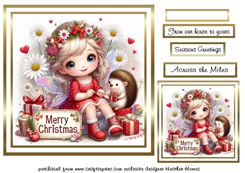 christmas fairy and hedgehog 6