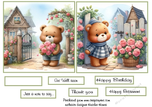 bunch of flower bears 1