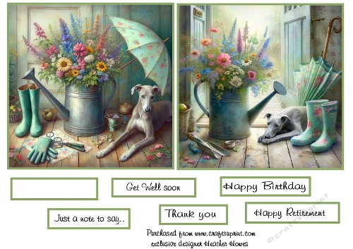 doggie gardener french greyhound