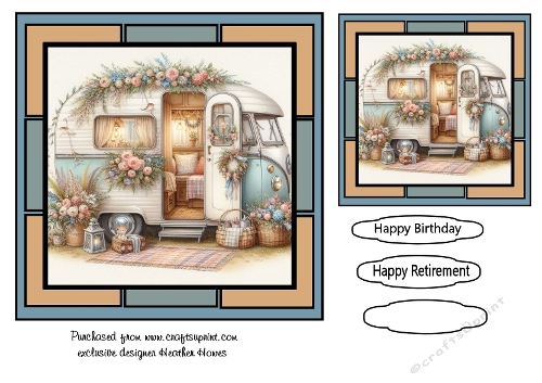 happy camping floral birthday 1