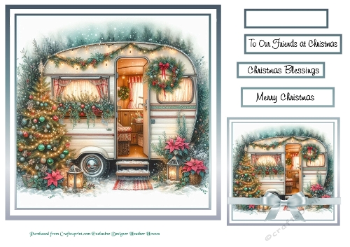 vintage caravan at christmas 1