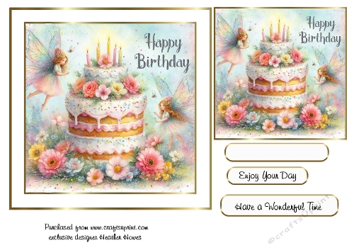 happy birthday whimsical cake