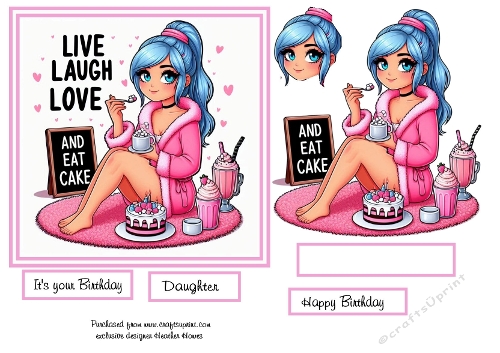 live laugh love and eat cake
