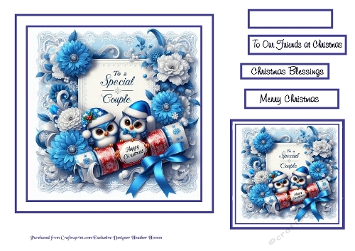 to a special couple owls blue