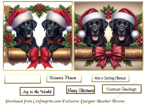 cracker dog toppers 1 black labs