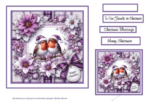 robins purple christmas 2