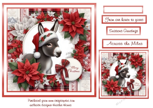 merry christmas donkey 1