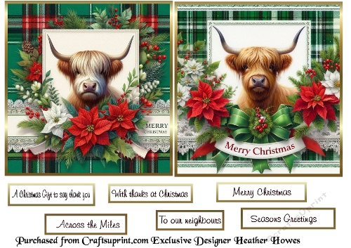 2 to a page christmas 3 coos