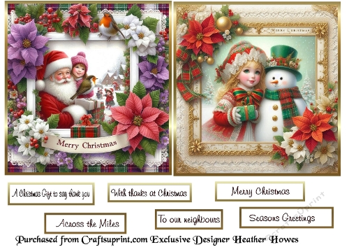 2 to a page christmas 5 mixed