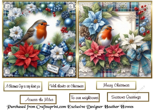 2 to a page christmas 6 robin