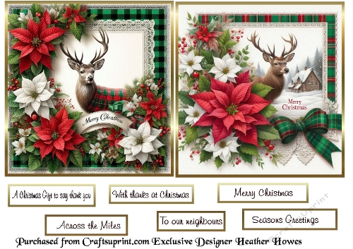 2 to a page christmas 9 stag