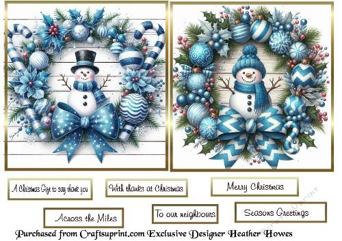 2 to a page christmas 10 wreaths