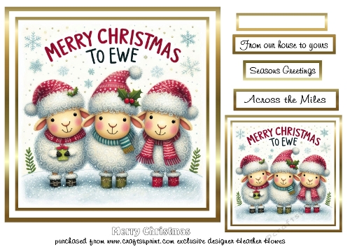 merry christmas to ewe 1