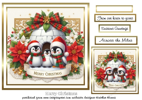 penguins at christmas 1