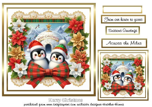 penguins at christmas 2
