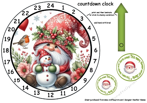 advent calendar red gnome