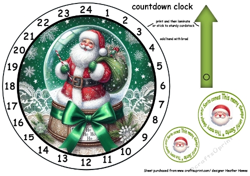 advent calendar santa globe 2