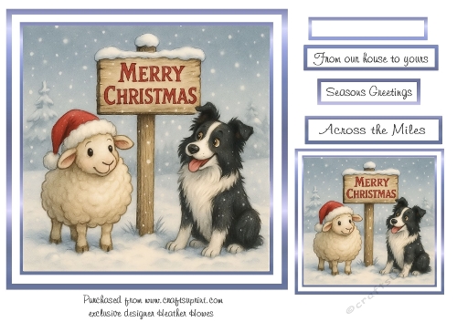 the christmas sign sheep 2