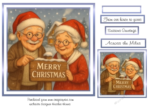 the christmas sign old couple
