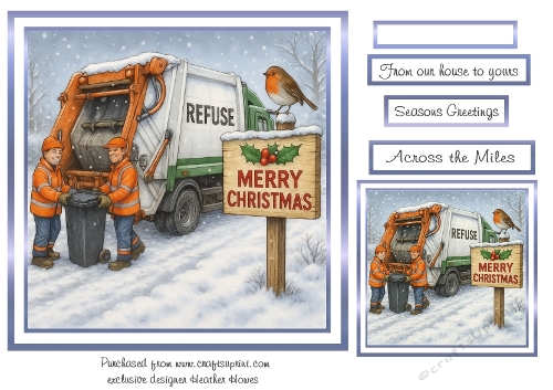 the christmas people who help us the refuse men