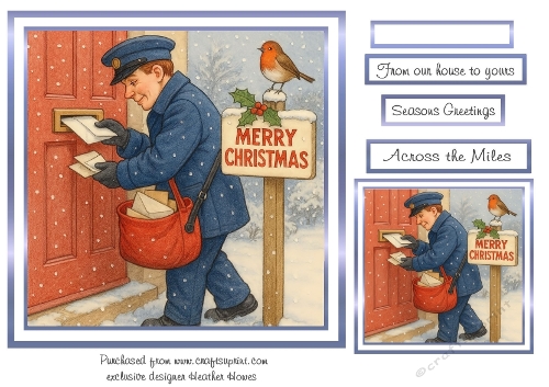 the christmas people who help us the postman