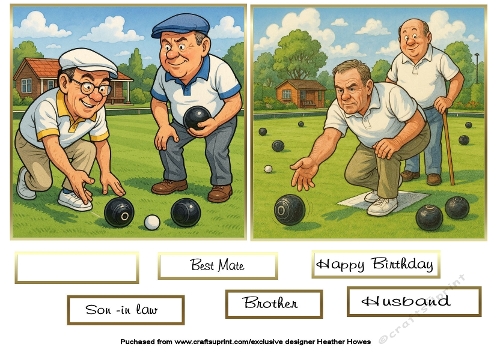 2 to a page men bowls