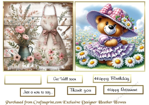 2 to a page garden bear
