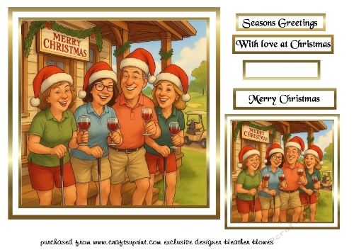 golf buddies at christmas