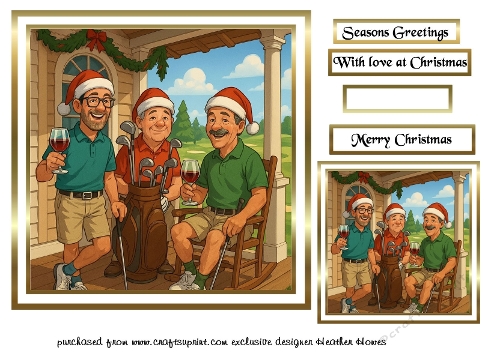 golf buddies at christmas 2