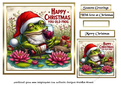 happy christmas you old frog
