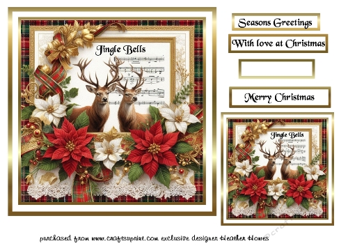 jingle bells stags  at christmas