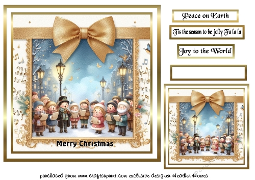  carol singers under the lamps 2