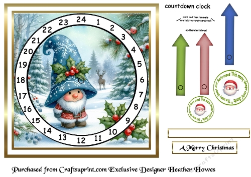 advent calendar clock 26 gnome 1