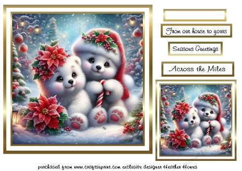 A taste of christmas polar bears