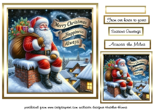 A taste of christmas santas on the roof