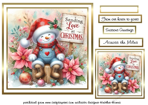 A taste of christmas snowman