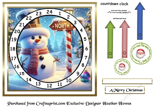 calendar cards some requested snowman