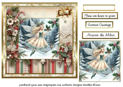 gold framed christmas santa 4