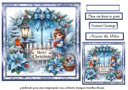 blue framed christmas 6