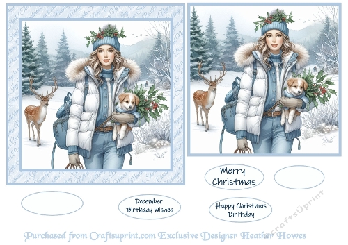 snowy christmas /birthday