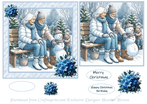 snowy christmas /birthday 4